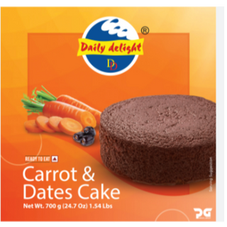 Daily Delight carrot & Dates Cake 700g