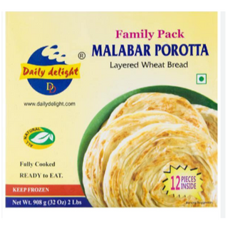 Daily Delight Malabar Porotta (12 nos) Family 908g