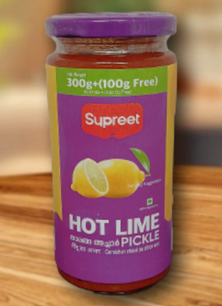 Supreet Hot Lime Pickle 300 + 100g Free